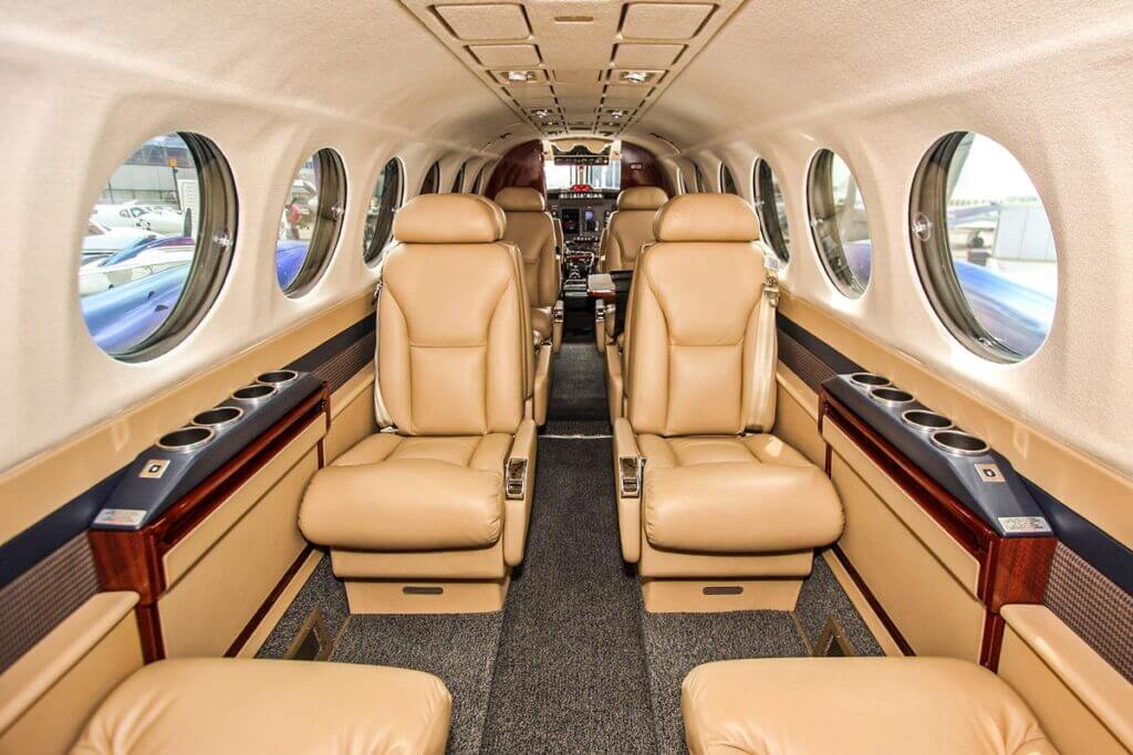 beechcraft king air 350i interior airlines connection